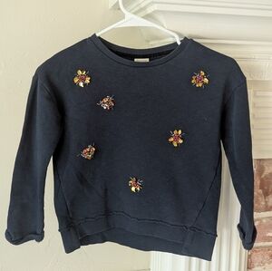 Zara | Girls Navy Casual Sweatshirt